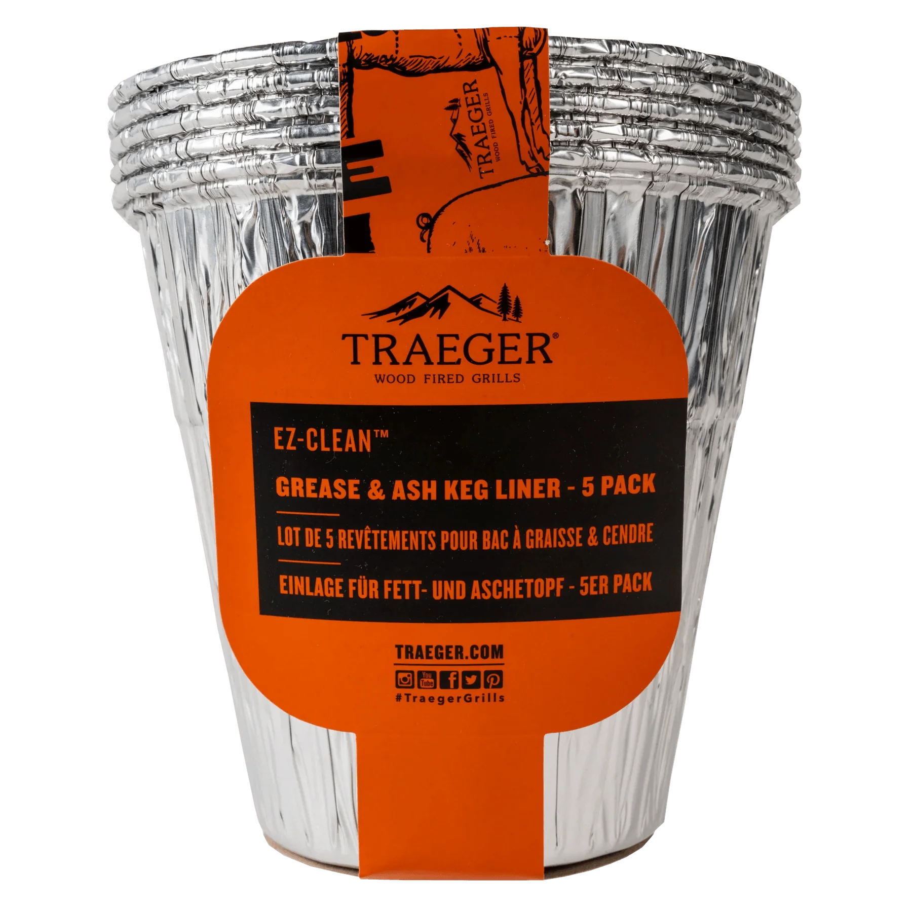 Traeger Grease & Ash Keg Liner 5 Pack